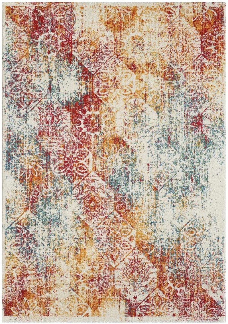 Tapis de Salon Vintage Multicolore KVG VOG