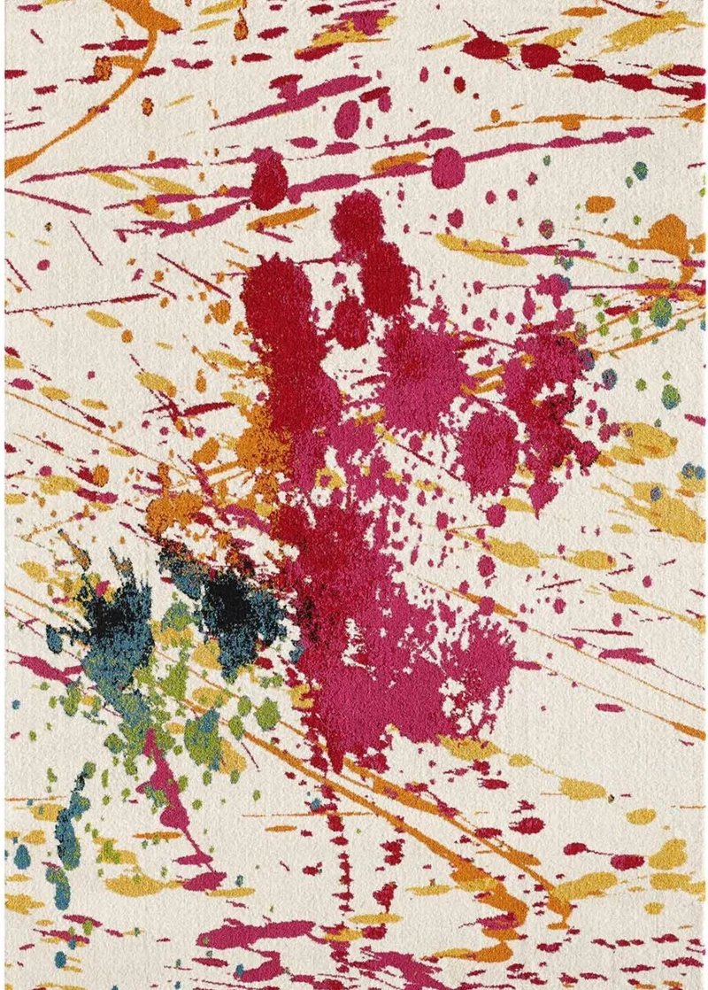 Tapis de Salon Multicolore Peinture FANTAISYA