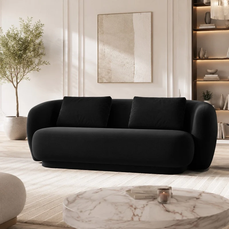 Canapé Mazzini Sofa Linden Velours 2 places