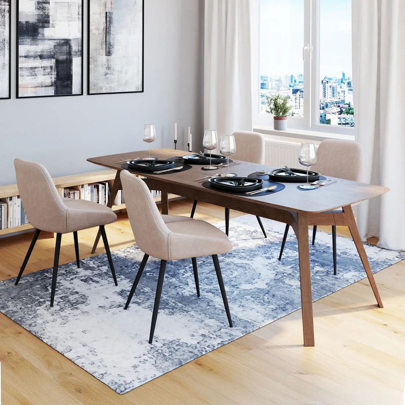 Lot de 4 chaises Ornella taupe