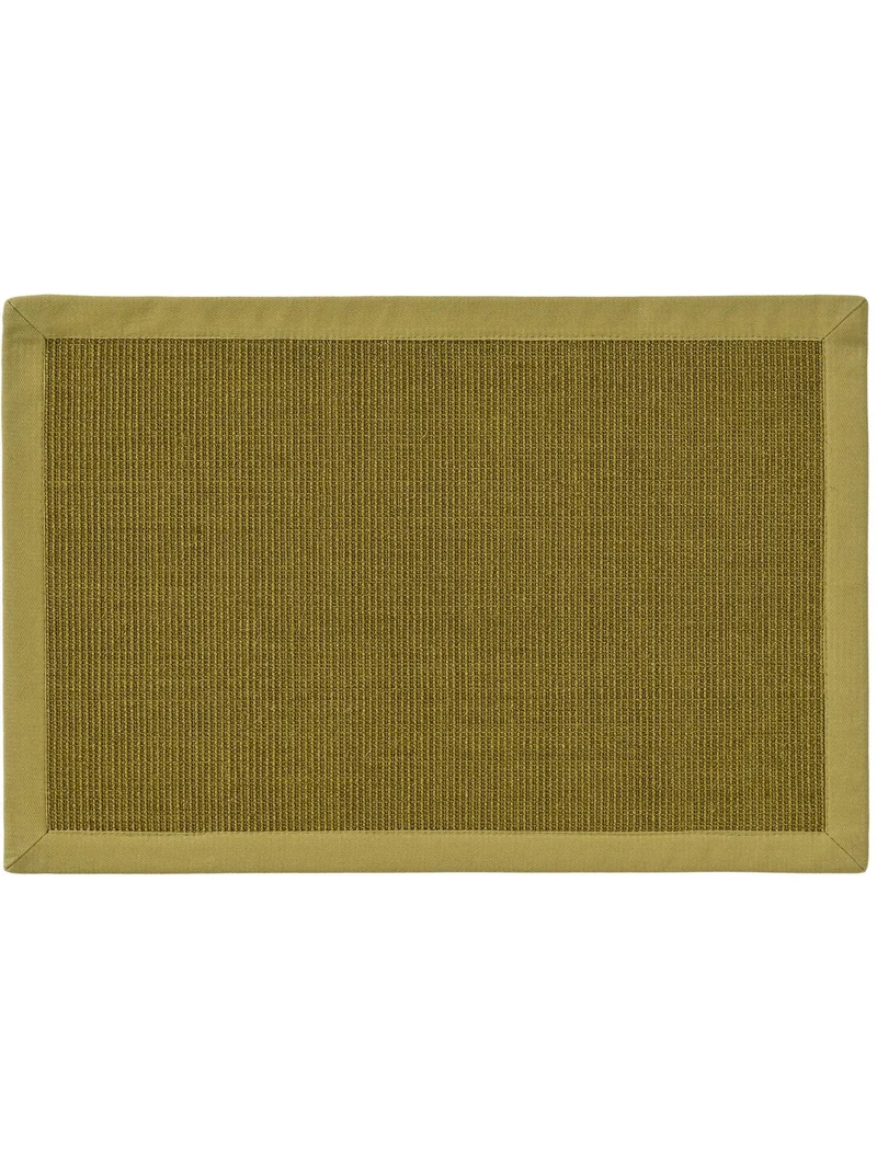 Paillasson scandinave vert en sisal 60x90 cm