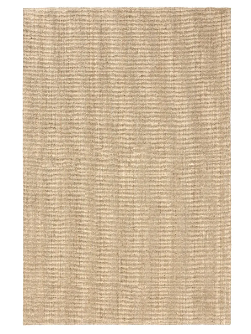 Tapis scandinave uni crème en jute 240x340 cm