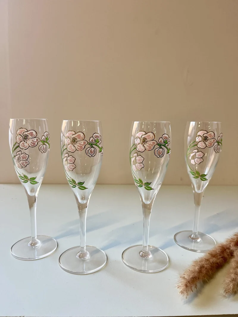 Flûtes à champagne Perrier Jouët