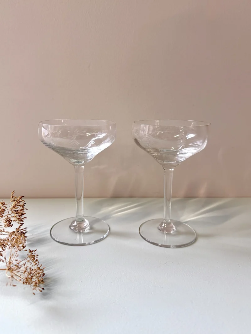 Coupes gravées - lot de 2