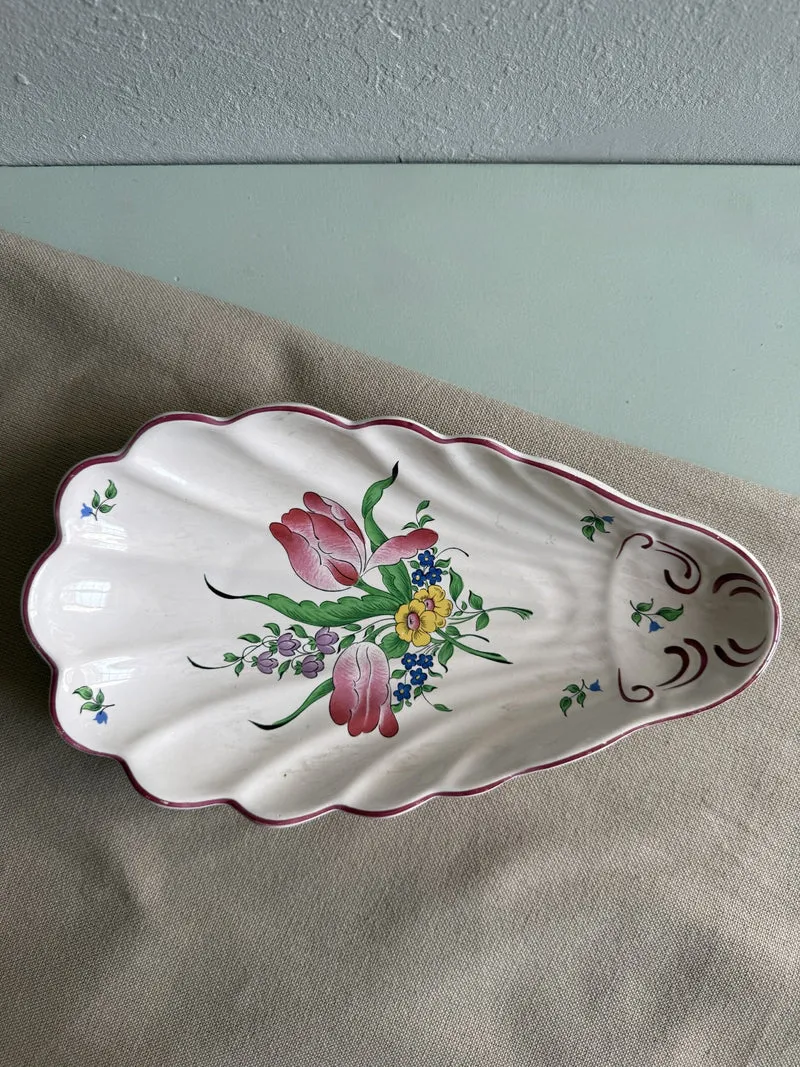Coupelle en forme de coquillage de Lunéville collection Réverbère