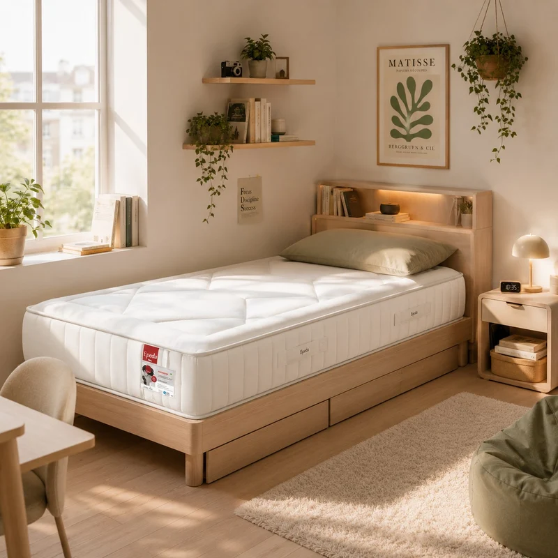 Matelas EPEDA Vendôme 0919 651 Ressorts ensachés 90x190cm