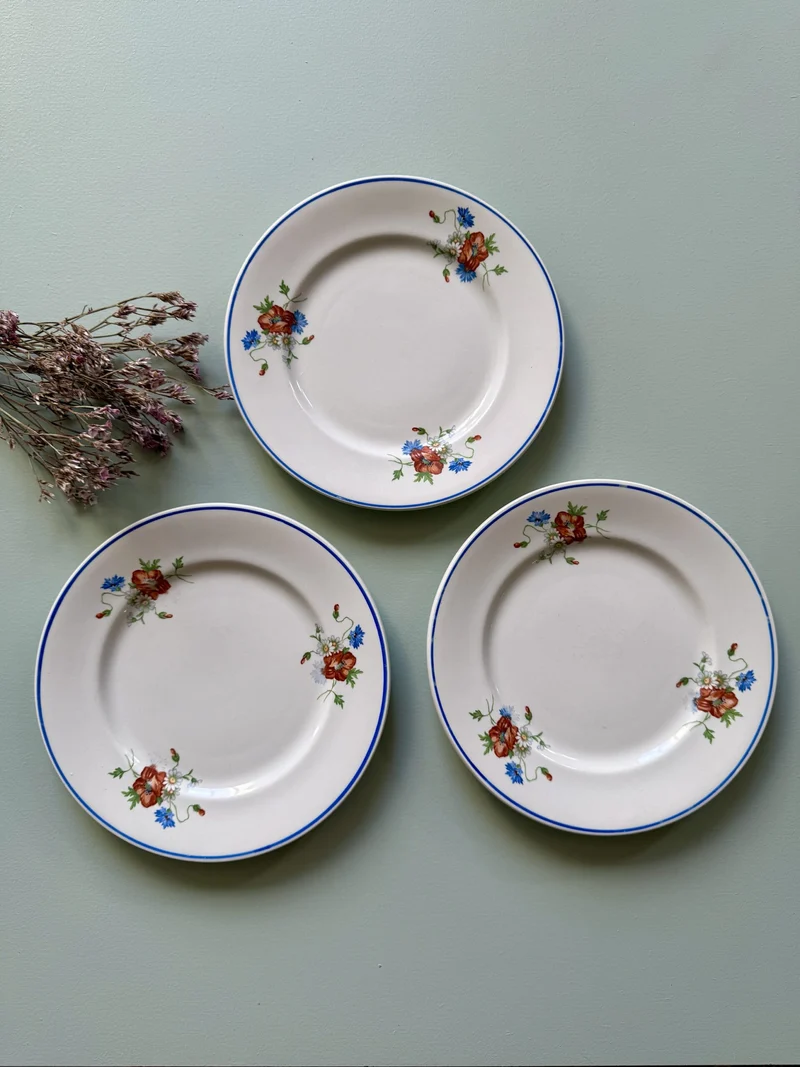 Assiettes à dessert de Salins - lot de 3