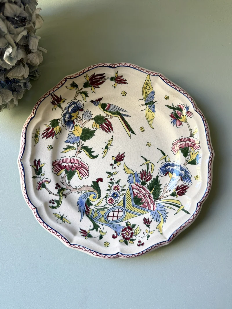 Assiette Gien plate modèle À la corne d’abondance