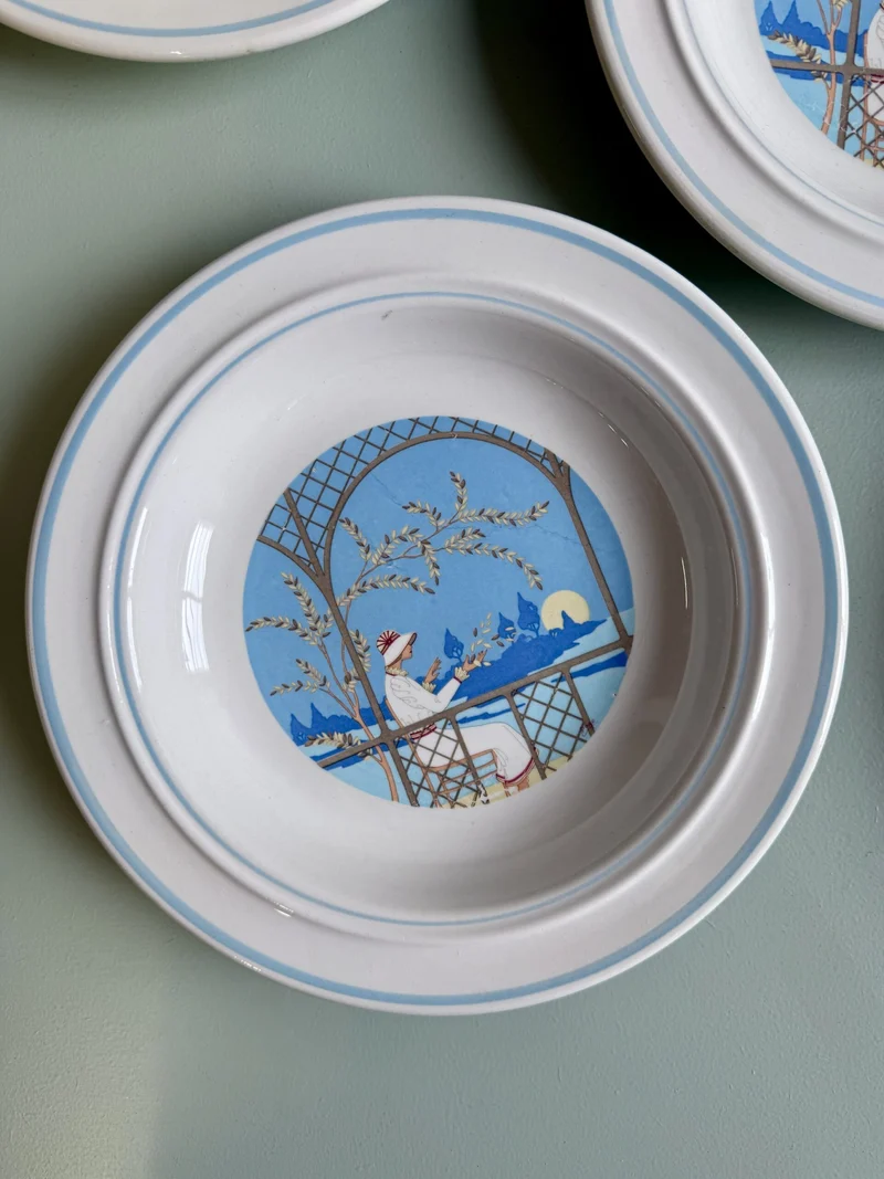 Assiette creuse de Sanmarciano - lot de 6