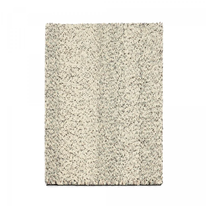 Tapis Shaggy Écru Pop Art en Laine 140x200 cm – Brink&Campman