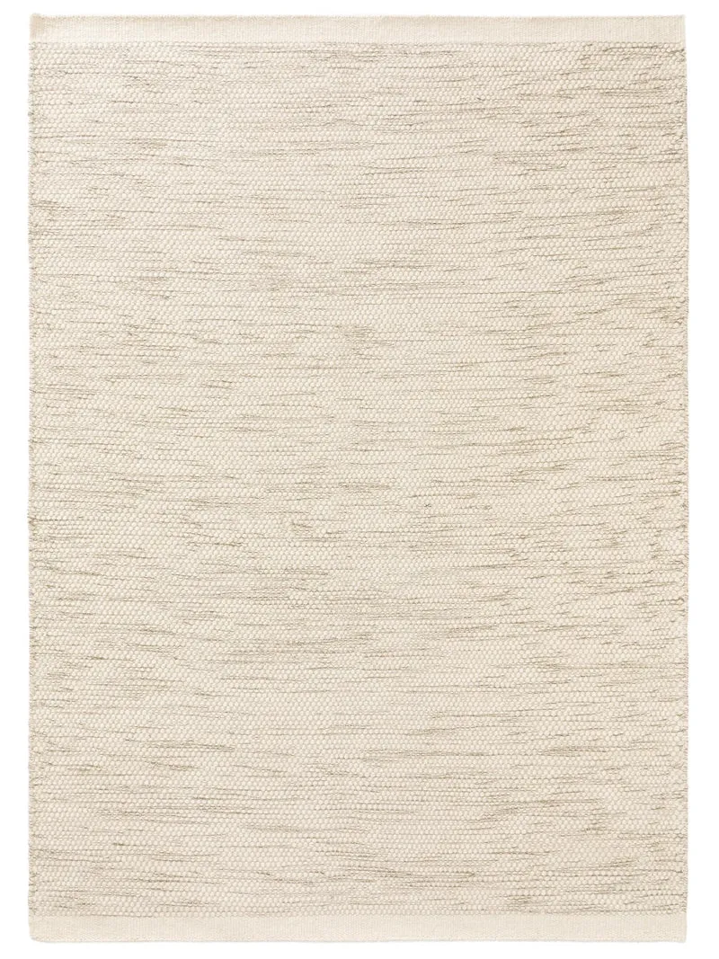 Tapis scandinave chiné crème en laine 250x300 cm