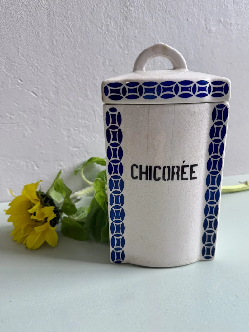 Pot à épices en faïence Chicorée