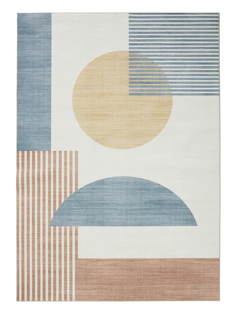Tapis contemporain géométrique multicolore 250x350 cm