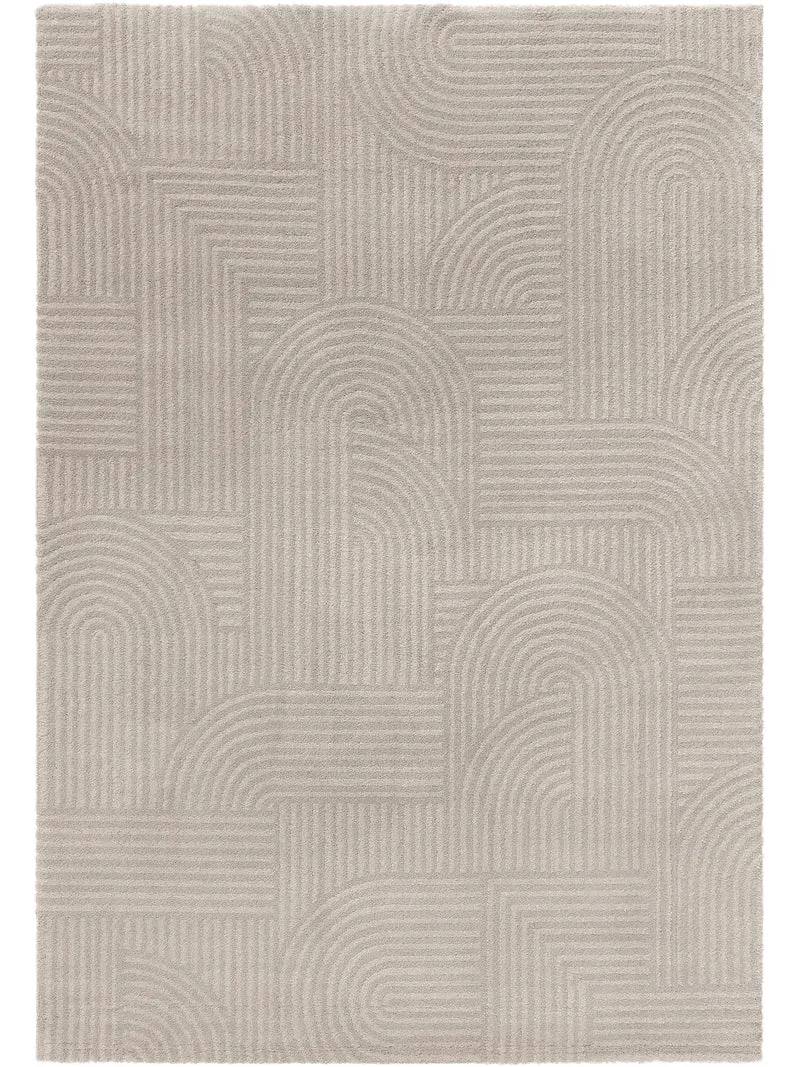 Tapis géométrique gris clair 120x170 cm
