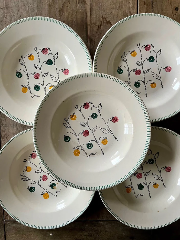 5 assiettes creuses