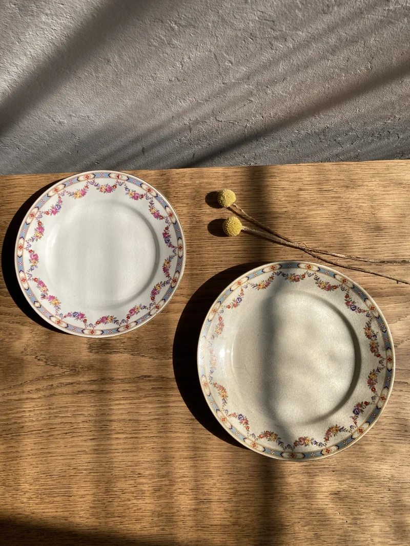 2 assiettes semi-creuses Lunéville