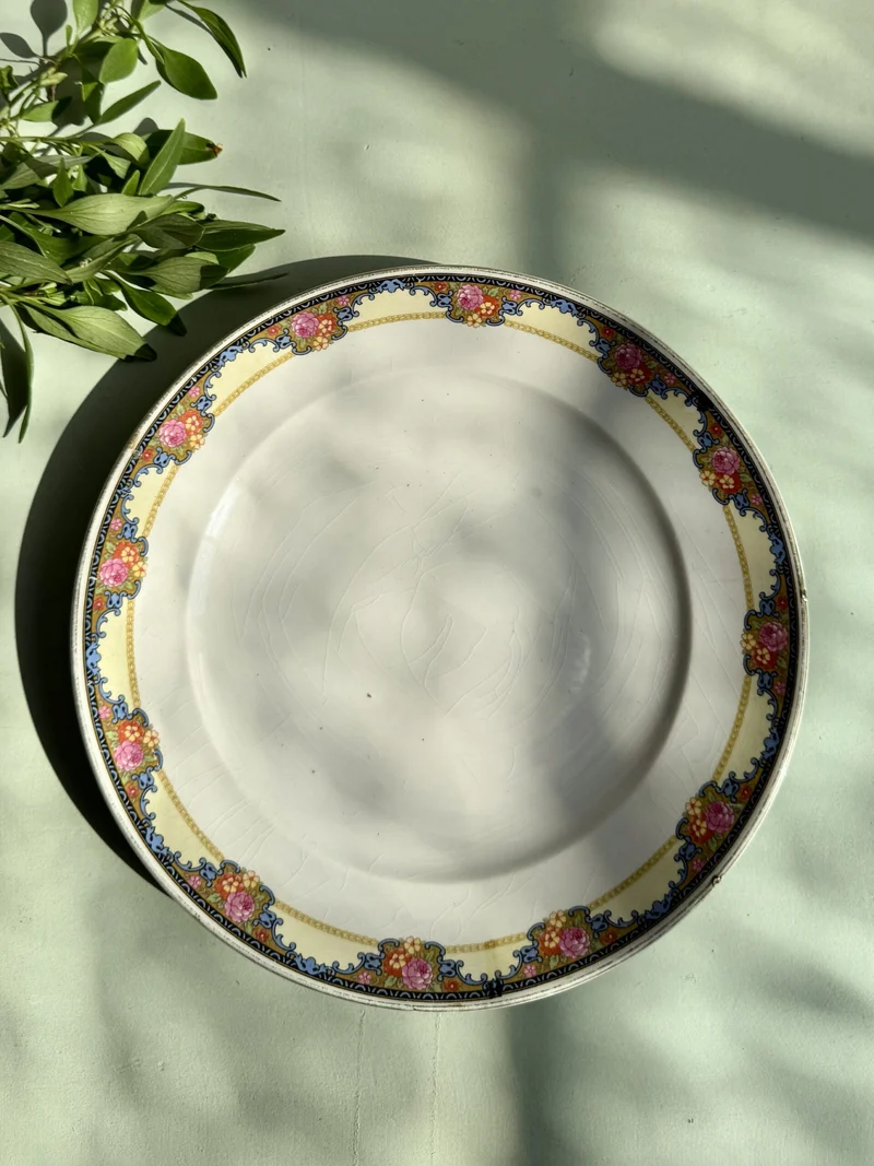 1 assiette plate Saint-Amand