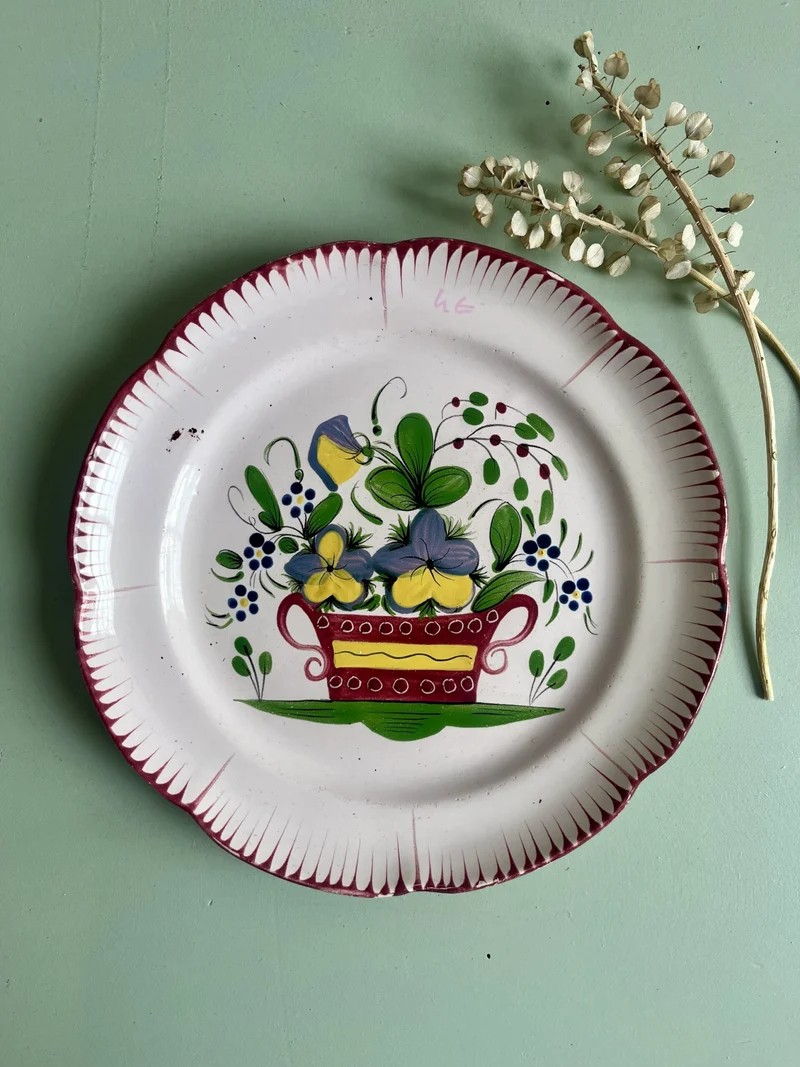 1 assiette plate