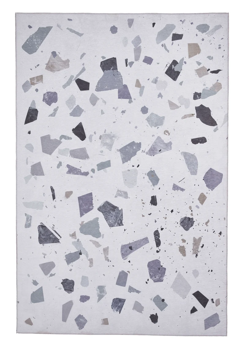 Tapis Blanc ivoire style Moderne Force K7282