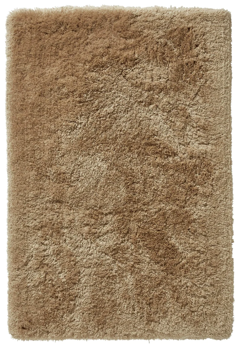 Tapis Beige uni poils long ultra doux POLAR