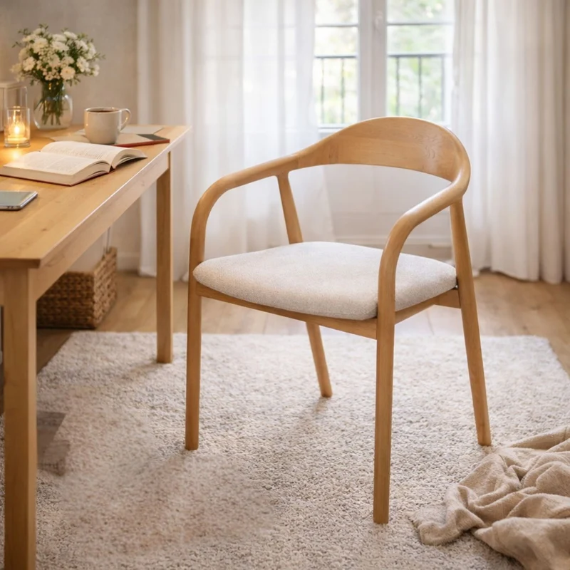 Lot de 3 Fauteuils MICADONI Illa en tissu beige