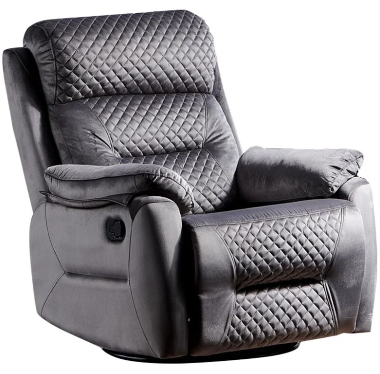 Fauteuil de relaxation noir à mécanisme manuel LES TENDANCES - KEVA