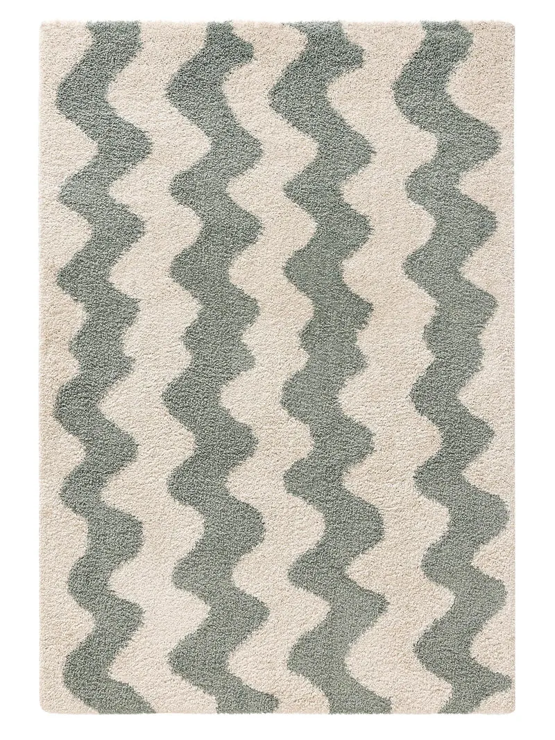 Tapis rétro design vert 200x290 cm