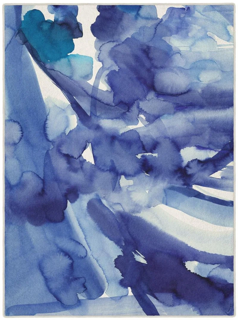 Tapis motif Abstrait Bleu haute qualité BLUE SKIES