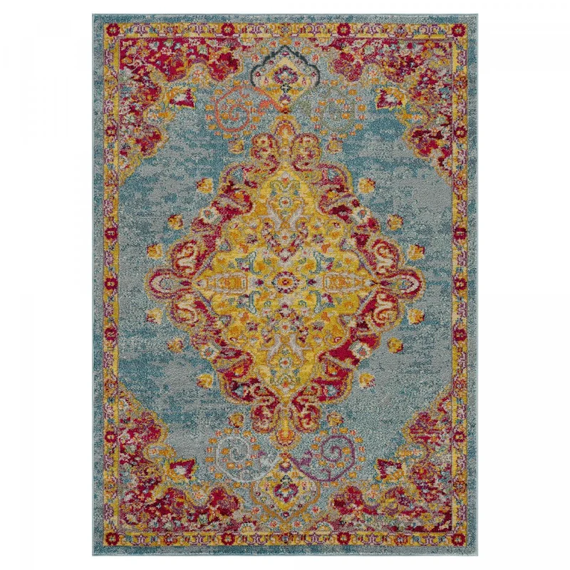 Tapis Style Orient Bleu Mouda 120x170 cm – Jadorel