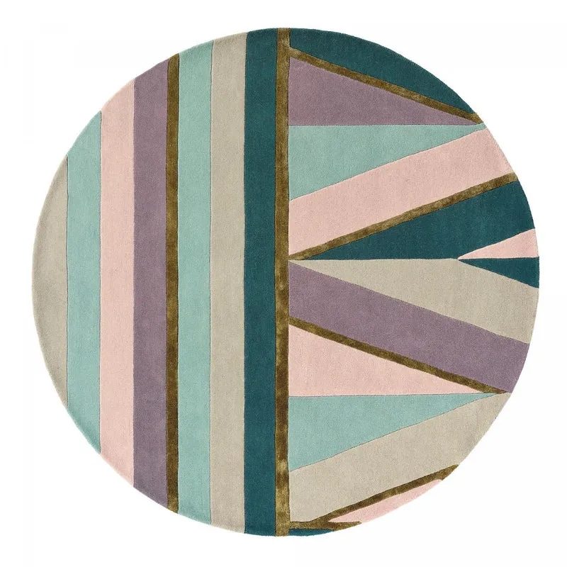 Tapis Rond Rose Sahara en Laine 150x150 cm – Ted Baker