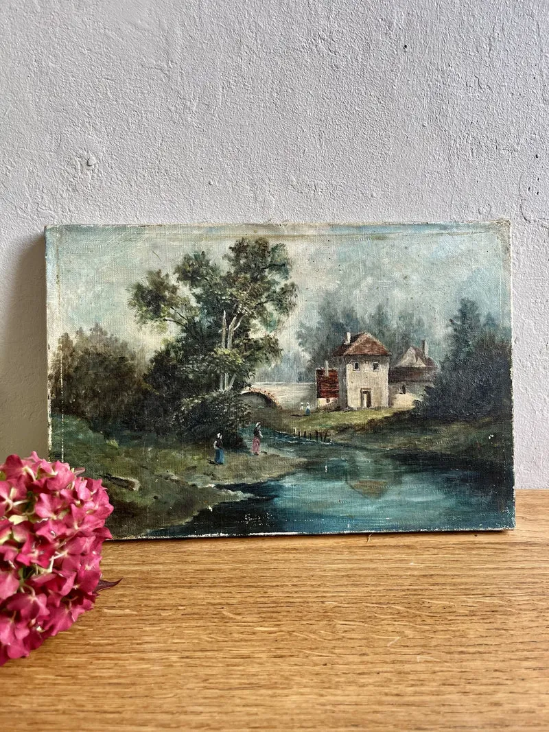 Huile sur toile paysage