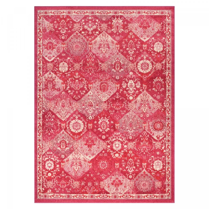 Tapis Style Orient Rose en Polypropylène 120x170 cm – Jadorel