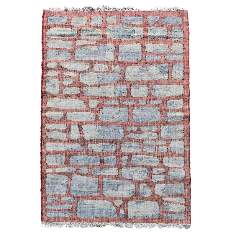Tapis Kilim Gris Jutap en Jute 120x170 cm – Jadorel