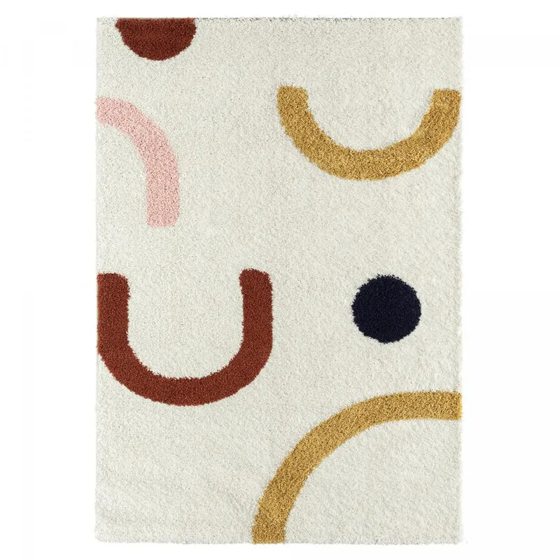 Tapis Enfant Multicolore Shaggy Likabo 120x160 cm – Jadorel