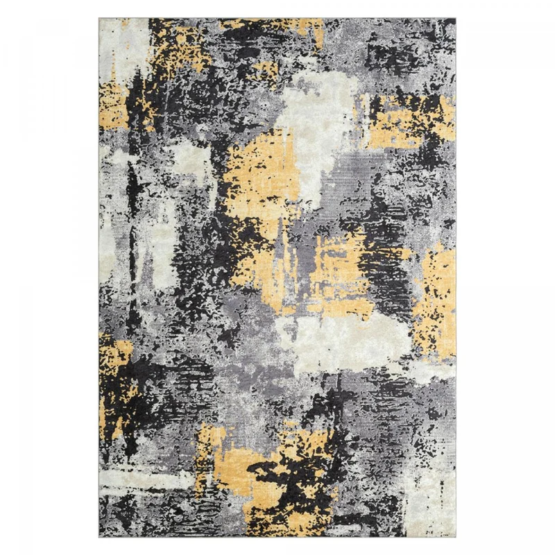 Tapis de Salon Gris Kilim Imprimé 2 120x160 cm – Royaume du Tapis
