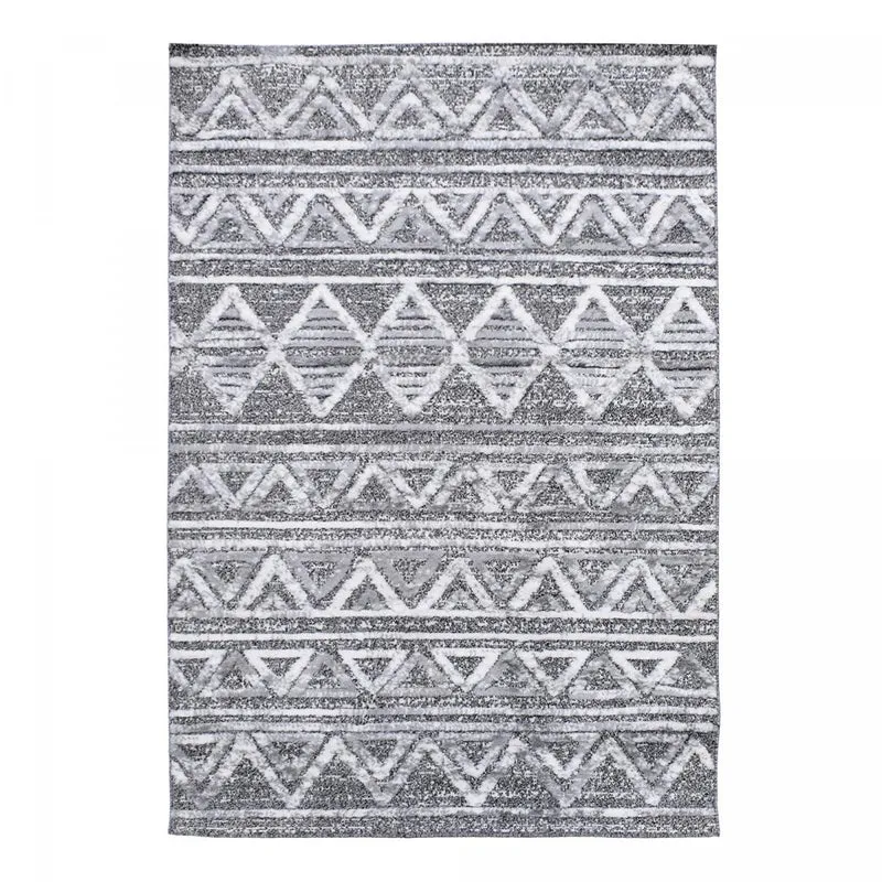 Tapis Shaggy Gris Lafabo en Polypropylène 120x170 cm – Jadorel