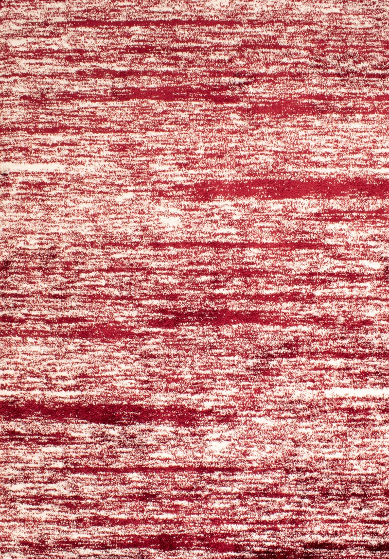 OSLO - Tapis abstrait, style moderne rouge - OSL584ROU