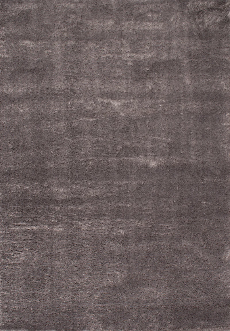 COSY - Tapis uni moderne à poils longs gris – COS902GRI