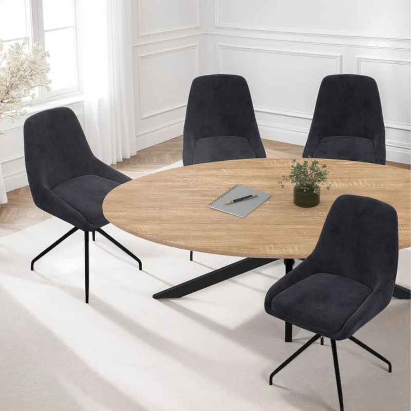 Lot de 2 chaises pivotantes Olivia