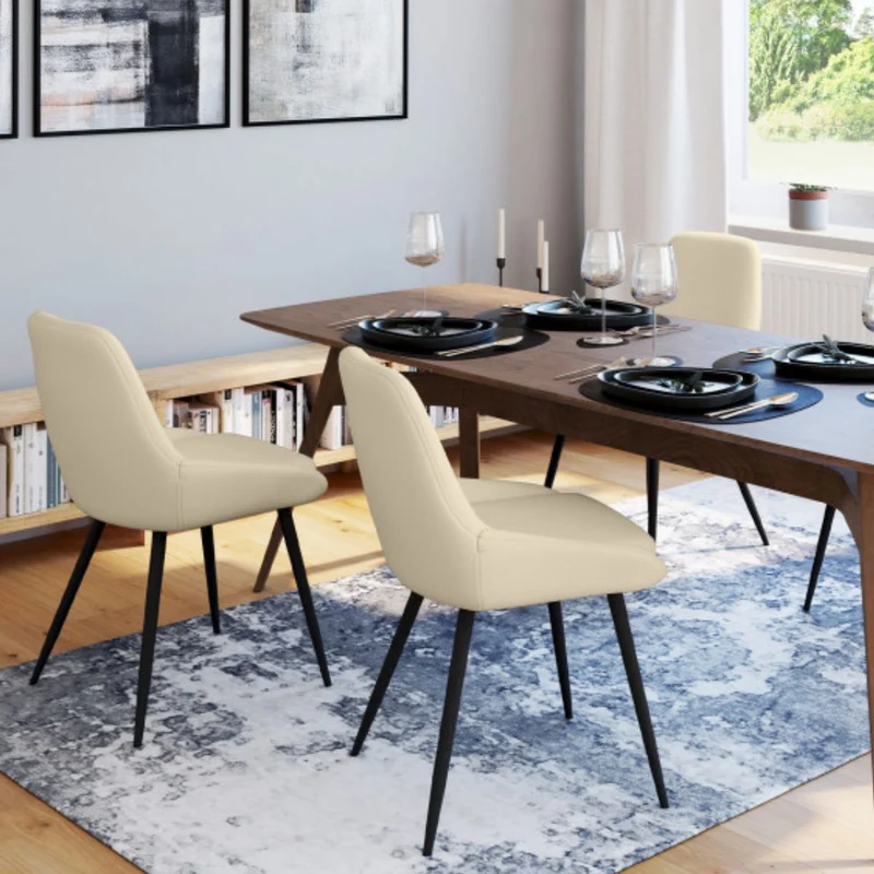 Lot de 2 chaises Ornella beige