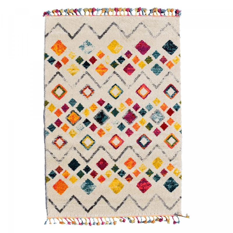 Tapis Multicolore Tang en Polypropylène 120x170 cm – Jadorel