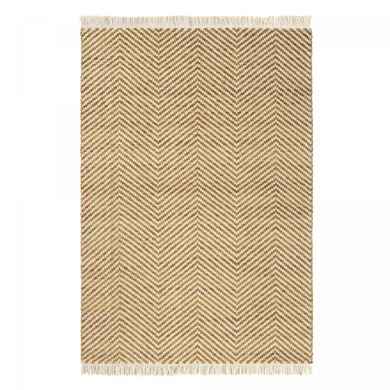 Tapis Kilim Marron Atelier Twill en Laine 140x200 cm – Brink&Campman