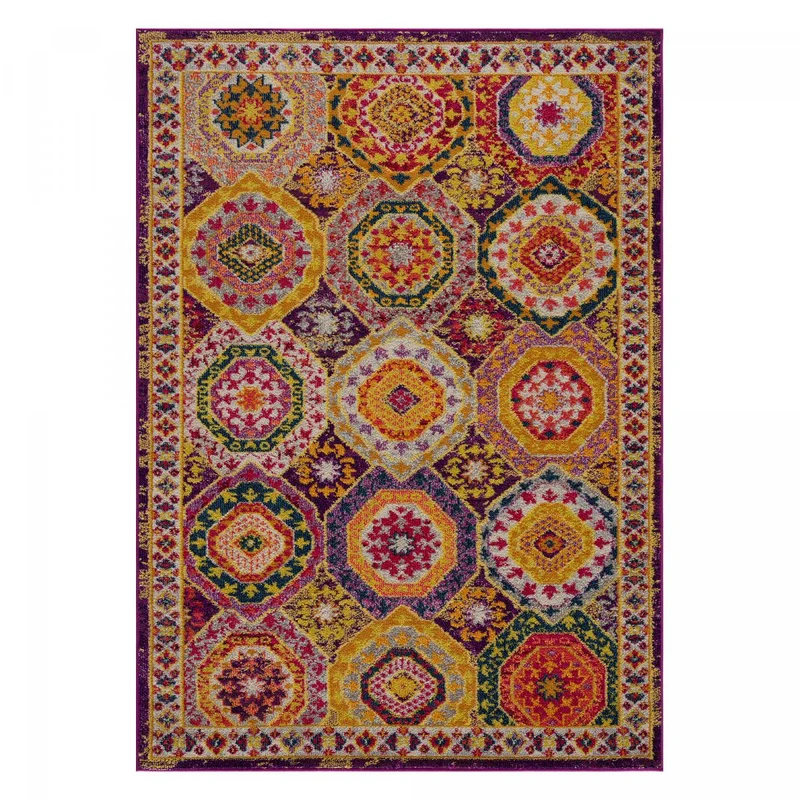 Tapis Style Orient Multicolore Pecha 120x170 cm – Jadorel