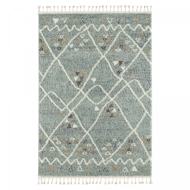 Tapis Style Berbère Bleu en Polypropylène 3 120x170 cm – Royaume du Tapis