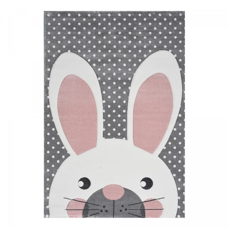 Tapis Enfant Gris Lakids 2 en Polypropylène 120x170 cm – Jadorel