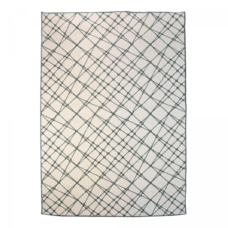 Tapis d'Extérieur Vert Dorba Réversible 120x170 cm – Royaume du Tapis
