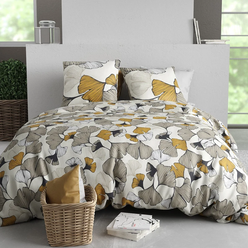 Parure de lit 100% coton 57 fils ARUM