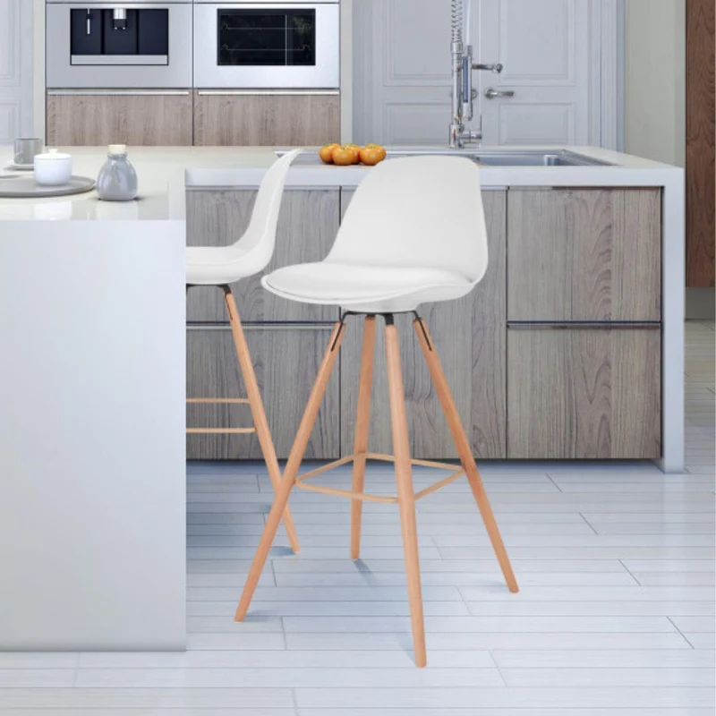 Lot de 2 tabourets Oslo Blanc