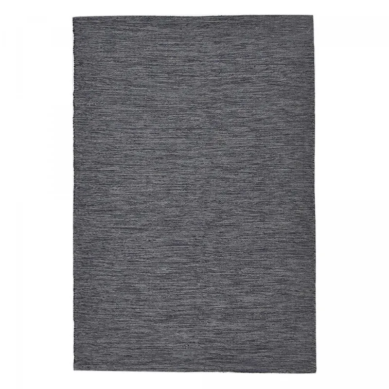 Tapis Gris Chiné en Coton Bio 120x170 cm – Jadorel