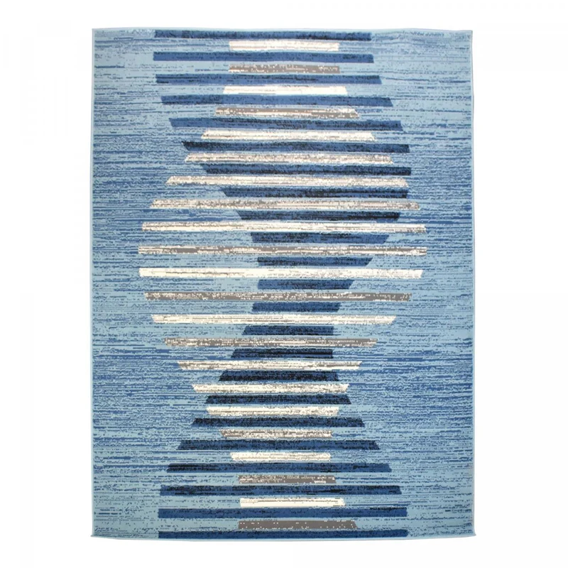 Tapis Bleu Lahel en Polypropylène 120x170 cm – Jadorel